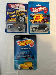 Three Hotwheels In Blister Packs