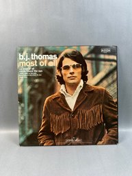B.J. Thomas Most Of All Vinyl Record