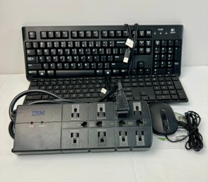 2 Keyboards, IBM Power Strip & Acer Mouse * With CD Guide