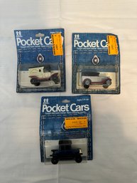 Three Sealed Pocket Cars