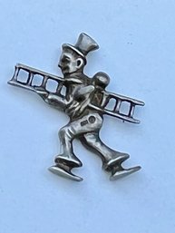 Vintage 800 Silver Chimney Sweep Pin/tie Tac