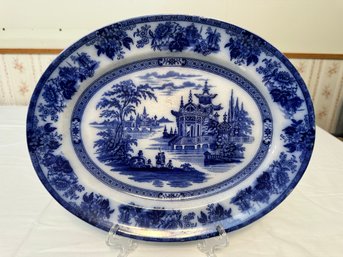 Royal Doulton Flow Blue Madras Platter
