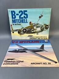 B-25 Mitchell And U-2 Spy Plane In Action Books.