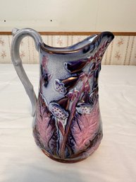 Flow Blue Cappa Luster Pitcher