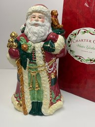 Charter Club Winter Garband Santa Clause Cookie Jar
