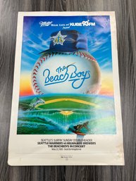 Vintage Mariners Beach Boys Poster 1983