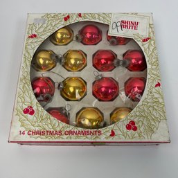 USA MADE Shiny Brite Christmas Ornaments IN BOX