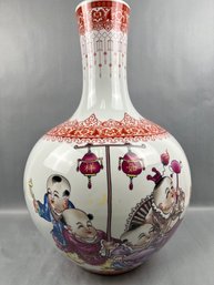 Large Chinese Vase With A Celebration.