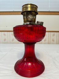 Red Aladdin Lincoln Drape Oil Lamp