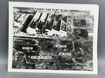 Vintage U S Air Force Photo Of Hanoi Fabricating Plant Showing Damage