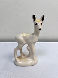Small Ceramic Deer, Some Crazing, No Markings.