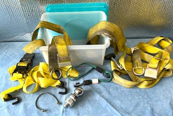 Trailer Ball Hitch & Ratchet Straps Lot *Local Pick-up Only*