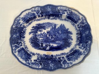 Burgess And Leigh Non Pariel 1891 Flow Blue Platter