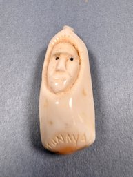 Alaskan Bone Carving Pendant