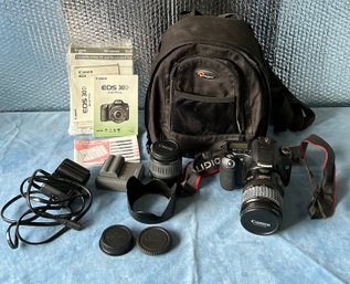 Canon Eos 30D Digital Camera With Lenses And Parts *Local Pick-up Only*
