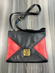 Escada Made In Italy Black And Red Vintage Purse