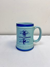 Turquoise With Blue Trim Little America Coffee Cup.