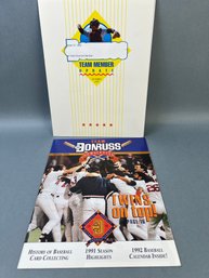 Team Donruss Spring 1992 Newsletter And Update From Oct 1992.