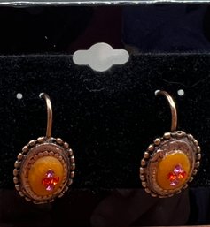 Thelma Paris Fall, Colors Orange Pierced Earrings