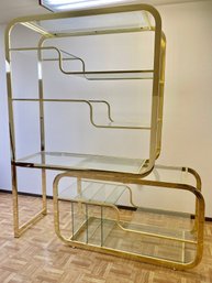 Vintage Milo Baughman Brass Etagere *Local Pick-up Only*