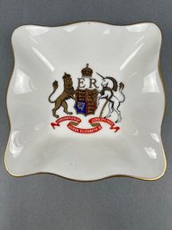 Vintage Porcelain Ashtray Celebrating Queen Elizabeths Coronation.