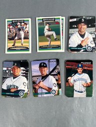 Lot Of Various Makers Seattle Mariner's Cards.