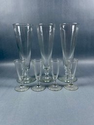 Lot Of 7 Glass Barware