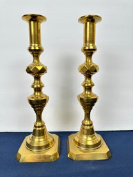 Pair Of Vintage Brass Candlesticks