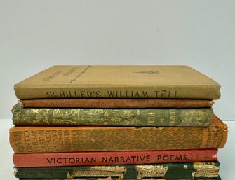 7 Hard Back Books From Turn Of The Century