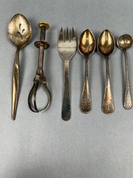 Lot Of Silver Plate Utensils.