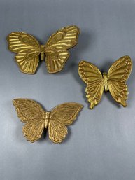 Vintage Butterfly Wall Decor By Syroco & Homco