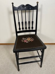 Antique Needlepoint Side Chair *Local Pick-Up Only*