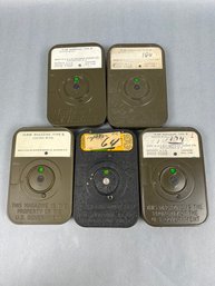 5 Vintage Kodak And US Government 16mm Film Magazines.
