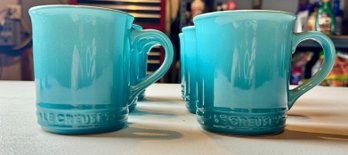 Le Creusets Caribbean Stoneware Tea Cup Set Of 6