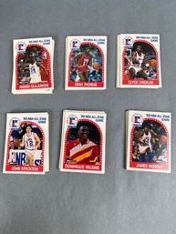 Lot Of 105 NBA All Star Game Star Cards From 1989.