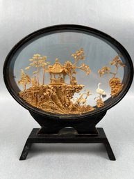 Finley Carved Chinese Cork Diorama.