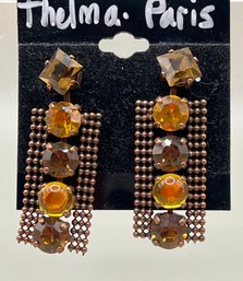 Thelma Paris Fall Colors, Pierced Post Dangle Earrings