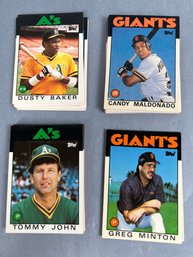 Lot Of Topps Tiffany Cards From 1986.