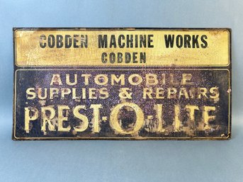 Vintage Prestolite Sign