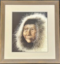 Eskimo Lithograph Signed Henley Earnhart