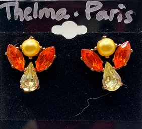 Thelma Paris Fall Colors, Pierced Post  Earrings