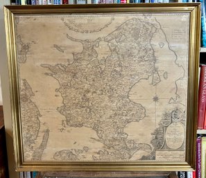 Vintage Danish Map Print By C. Wessel & H. Skanke 1777