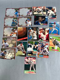 Lot Of Upper Deck Hologram Cards And Stadium Club 1st Day Issue Baseball Cards.