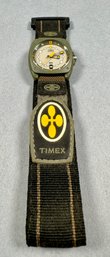 Timex Indiglo Watch With Cloth Band And Velcro Closure