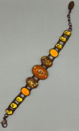 Thelma Paris Fall Colors, Bracelet, Brown And Orange Color