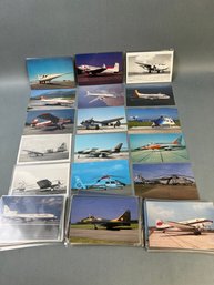 Lot Of Vintage And Newer Aircraft Postcards.