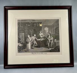 Etching: Marriage A La Mode, Plate III (The Inspection), Artist Bernard Baron