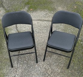 Black Cushion Folding Chairs *Local Pick-Up Only*