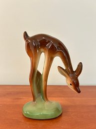 Vintage Pottery Deer Figurine