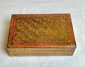 Vintage Italian Florintine Rectangle Trinket Box *Local Pick-Up Only*